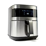 ALL EAZY HOME & KITCHEN Heißluftfritteuse XXL (5,5l) mit Touchscreen • Air Fryer (1500W) für Frittieren ohne Fett • 8 Programme, Timer, Brotkorb, Bratkorb