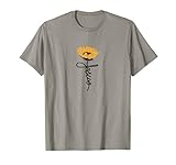 Jesus Sonnenblume Kreuz Christliche Geschenk für Christen T-S