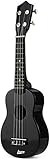 Lujex 21' Basswood Ukulele Uke 21' Ukulelen (schwarz)