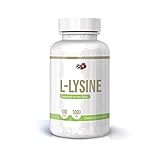 L LYSIN Hcl Essentielle Aminosäure 1000 mg 100 Tabletten Unterstützt die Kollagensynthese Kognitive Funktion Anti-Aging Haut Haarnägel Muskelaufbau Wiederherstellung Immunfunk