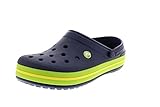 Crocs Unisex Crocband Clogs, Navy Volt Green Lemon, 42/43 EU