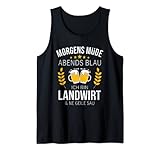 Landwirt Geschenk-Idee Traktorfahrer Lustiges Bier Sprüche Tank Top