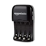 Amazon Basics Batterieladegerät für Ni-MH AA / AAA Akkus und USB G