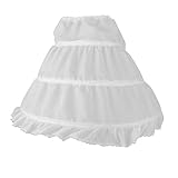 BESTOMZ Dressever Mädchen Petticoat halbe Slip Blumenmädchen Reifrock Rock