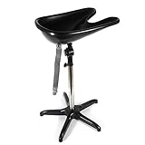 Friseur-Waschbecken Mobil Waschplatz Haarwaschbecken Kopfwaschbecken Schwarz Salon Schwenkbar 36-51'