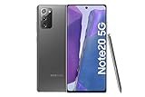 Samsung Galaxy Note 20 5G Android Smartphone ohne Vertrag Triple Kamera Infinity-O Display 256 GB Speicher starker Akku Handy in grau inkl. 36 Monate Herstellergarantie [Exklusiv bei Amazon]