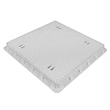 Uzman-Versand Schachtabdeckung Klasse A15 begehbar Revisionsschacht Abdeckung (70x70cm) Schachtdeckel Kanaldeckel Garten Boden Entwässerungsschacht G