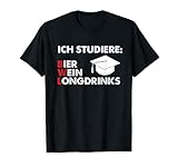 Studium BWL Student Bier Wein Bachelor Wirtschaft Geschenk T-S