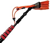 MYJZY Wasser-durchlauf Teleskop-Rohr lang Plus Reinigungsbürste Wasch-bürste mit weichen Borsten für Solaranlage PV-Dach-Anlage Glas-scheiben,Fensterreinigung/Brush Head / 60CM / 6M