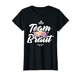 Damen Team Braut JGA Outfit Junggesellinnenabschied Blumen Bride T-S