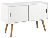 AC Design Furniture 60602 Anrichte Mariela, Türen 2 Stück, 100 x 38 x 69,5 cm, Holz, weiß