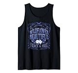 Botanische Wildblume, Blumenmotiv, Mädchen Tank Top