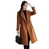 Woolen Casual Slim Jacket Lady Korean Slim Long Wool Coat Women Cotton Warm Winter O