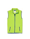 Playshoes Unisex Kinder Fleece-weste Fleeceweste farbig abgesetzt Weste, Grün 29, 116 EU