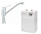 respekta thermoflow 5 Liter Untertisch Boiler Warmwasserspeicher mit Armatur UT 5 + Qmix 700 S