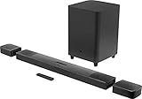 JBL Bar 9.1 True Wireless Surround – Sound Bar mit Subwoofer in Schwarz – Mit Dolby Atmos, DTS:X & abnehmbaren Lautsp