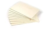 blank - Sperrholz Platten 3mm, 10 Stück im Vorteil Set, 50 x 60 cm, Pappelsperrholz für Laubsäge und Bastelarbeit, Modellbau, kreativ Hobby, B