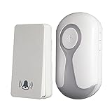 YUTCRE Funkklingel, IP54 Wasserdicht Türklingel Kabellose Tragbar 280M Reichweite 100dB, 36 Klingeltöne, 5 Lautstärkestufen, Türklingel Funk mit LED-Anzeige geeignet für Wohnungen, G