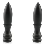 JJHXSM 2 Stück Kugelknauf-Lampen, Endstück 5,1 cm, Schreibtischlampe, Stehlampe, Lampenschirm, dekorativer Kopf für Standard-Lampenfassung