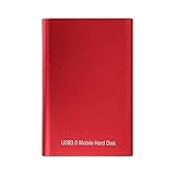 YTRDKJSW Ultra Slim Super Mini Portable SSD 500GB USB 3.0 & Type Externe Festplatte Solid State Drive Für PC/Desktop/Laptop/Tablets/Smartphones,2TB,R