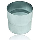 Zink Ablaufrohrverbinder 120 mm für Fallrohre mit gleichem Durchmesser, Titanzink Ablaufrohr Fallrohrverbinder DN 120