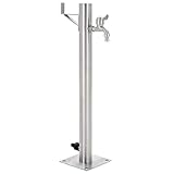 vidaXL Wassersäule Edelstahl 65 cm Wasserzapfstelle Wasserzapfsäule B
