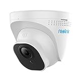 Reolink 5MP PoE Überwachungskamera Aussen, IP Kamera Dome mit Audio und Micro SD Kartensteckplatz, 30m IR Nachtsicht, IP66 Wasserfest, Bewegungserkennung, Fernzugriff für Innen, Außen, RLC-520-5M