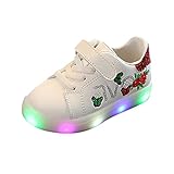 Baby Sneaker LED Kinderschuhe Unisex Kleinkind Schuhe Bunte helle Schuhe Schmetterling Blumenstickerei Licht LED leuchtende Turnschuhe leichte Schuhe leuchtende Schuhe Turnschuhe Outdoor Sp