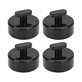 Keenso Wagenheber-Pad-Set, 4-teiliges Wagenheber-Lift-Pad Hebe-Wagenheber-Pad Floor Jack Rubber Pad Schwarz Autozubehör für C5 C6