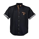 Lavecchia Übergrößen Hemd Sommer Kollektion 2016 in 3XL - 7XL Farbe dark Black (4XL)