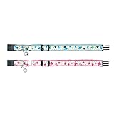 Trixie Glow in the Dark Kätzchen Katze Plüsch Halsband, 1 stuck, (Assortiert)