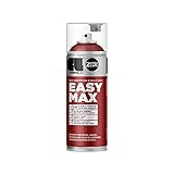 EASYMAX Sprühlack matt mit extrem hoher Deckkraft - Spraydosen Sprühfarbe DIY Lack Acryllack Spray Paint Farbspray Sprühdose Lackspray (RAL 3002 - karminrot)