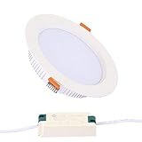 LED-Einbaustrahler im Retrofit, ultradünn, 3 W, Deckeneinbauleuchte, Flachpanel-Lampe, weiß, für den Innenbereich, mit Federring-Halteclips und Treiber, für B