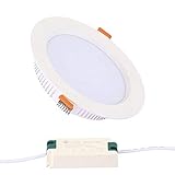 LED-Einbaustrahler im Retrofit, ultradünn, 3 W, Deckeneinbauleuchte, Flachpanel-Lampe, weiß, für den Innenbereich, mit Federring-Halteclips und Treiber, für B