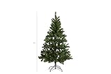 LIFA LIVING Künstlicher Weihnachtsbaum 180 cm, Künstlicher Christbaum grün, Tannenbaum 1,80 m hoch, künstliche Tanne, Weihnachtsdeko, 180 x 100