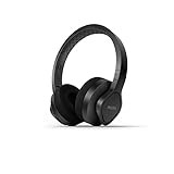 Philips Audio A4216BK/00 On-Ear Sportkopfhörer Kabellos (35h Wiedergabezeit, IP55 Staub-/Wasserschutz, Kühlende Ohrkappen, Waschbare) Schwarz - 2021/2022 M