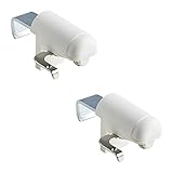 Ventanara Klemmträger für Alu Jalousien ohne Bohren Weiß 2er S