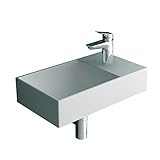 Alpenberger Mini Waschbecken Sanitärkeramik Rechts I Gäste WC Lösung Badezimmer W