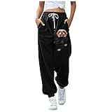 Jogginghose Damen Jungen Kinder Jogging Mädchen 3D Printed Graphic Freizeithose Sporthose Polyester Atmungsaktiv Sweathosen Trainingshose mit Taschen Freizeithose Lang Cargohose Elastische High W