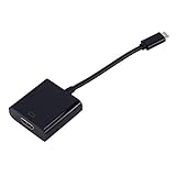Exanko Typ-C USB 3.1 Stecker auf Buchse Kabel 1080P USB-C Video Konverter Fuer Chromebook PC Laptop Tab