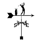 lkpqdwqz Metall Wetterfahne Golf Bowling Badminton Baseball Ornament Wetterfahne Gartenpfahl Windfahne Messwerkzeug Gartenhofdach Windrichtungsanzeige Einfache Bedienung