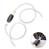 DAWRIS Benzin Handpumpe, Handpumpe Wasser, mit 2m Schlauch, Geeignet für Benzin, Wasser, FlüSsigk