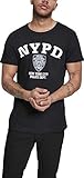 MERCHCODE Herren NYPD Logo Tee T-Shirt Black XS