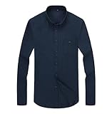 Shirt Herren Herbst Winter Klassisch Mode Einfarbig Slim Fit Herren Hemd Modern Urban Strickjacke Mit Taschen Herren Langarm Täglich Arbeit All-Match Herren F