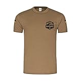 Tropen Shirt Bundeswehr Adler Kreuz Abzeichen Emblem Bw T-Shirt#37709, Größe:L, Farbe:Khak