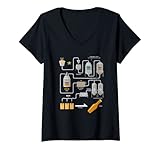 Damen Bier Brauen I Craft Bier Brauer Homebrewing Lustiges T-Shirt mit V