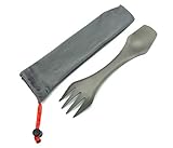 OUTDOOR NINJA Titan Spork Outdoor Camping Geschirr, Dieser Göffel ist EIN kompletter Besteckkasten für unterwegs und das in Ultra LEICHT!