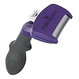 FURminator deShedding-Tool Katze Größe M/L Kurzhaar - Katzenbürste für mittelgroße bis große Katzen zur Entfernung der Unterwolle - Verbessertes Desig