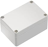 IP65 Gehäuse Abzweigkasten mit 4 Schrauben, 100 x 68 x 50 mm, Abzweigdosen für Schaltschränke Stromverteilung Zählerkasten(Grau)