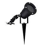 Levion Belinda | LED Gartenstrahler Aluminium | IP65 | GU10 Fassung | Erdspießstrahler Schw